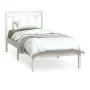 Weißer Einzelbettrahmen aus Massivholz, 90 x 190 cm von , Betten und Lattenroste - Ref: Foro24-3100555, Preis: 92,47 €, Rabat...