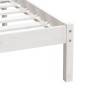 Estructura de cama individual de madera maciza blanco 90x190 cm de , Camas y somieres - Ref: Foro24-3100555, Precio: 93,59 €,...