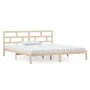 Solid pine wood bed frame 140x190 cm by , Beds and slatted bases - Ref: Foro24-3101198, Price: 113,29 €, Discount: %