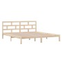Estructura de cama madera maciza de pino 140x190 cm de , Camas y somieres - Ref: Foro24-3101198, Precio: 115,35 €, Descuento: %