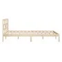 Solid pine wood bed frame 140x190 cm by , Beds and slatted bases - Ref: Foro24-3101198, Price: 113,29 €, Discount: %