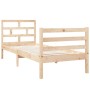 Small solid wood single bed frame 75x190 cm by , Beds and slatted bases - Ref: Foro24-3101243, Price: 89,39 €, Discount: %