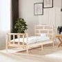 Solid pine wood bed frame 100x200 cm by , Beds and slatted bases - Ref: Foro24-3101338, Price: 113,16 €, Discount: %