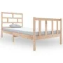 Solid pine wood bed frame 100x200 cm by , Beds and slatted bases - Ref: Foro24-3101338, Price: 113,16 €, Discount: %