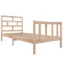 Estructura de cama madera maciza de pino 100x200 cm