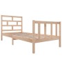 Solid pine wood bed frame 100x200 cm by , Beds and slatted bases - Ref: Foro24-3101338, Price: 114,91 €, Discount: %