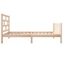 Estructura de cama madera maciza de pino 100x200 cm