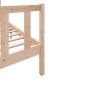 Estructura de cama madera maciza de pino 100x200 cm