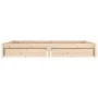 Bed frame with drawers 120x190 cm by , Beds and slatted bases - Ref: Foro24-3103493, Price: 201,92 €, Discount: %