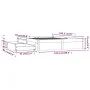 Bed frame with drawers 120x190 cm by , Beds and slatted bases - Ref: Foro24-3103493, Price: 201,92 €, Discount: %