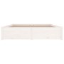 Weißer Bettrahmen mit Schubladen 120x200 cm von , Betten und Lattenroste - Ref: Foro24-3103509, Preis: 230,21 €, Rabatt: %