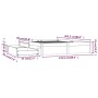 Weißer Bettrahmen mit Schubladen 120x200 cm von , Betten und Lattenroste - Ref: Foro24-3103509, Preis: 230,21 €, Rabatt: %