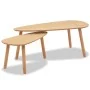 Set of coffee tables 2 units solid brown pine wood by vidaXL, Coffee table - Ref: Foro24-244733, Price: 98,43 €, Discount: %