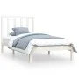 Solid white pine wood bed frame 75x190 cm by , Beds and slatted bases - Ref: Foro24-3105121, Price: 103,12 €, Discount: %