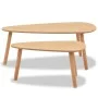 Set of coffee tables 2 units solid brown pine wood by vidaXL, Coffee table - Ref: Foro24-244733, Price: 98,43 €, Discount: %