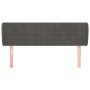 Kopfteil aus dunkelgrauem Samt, 147 x 23 x 78/88 cm von , Kopf- und Fußteile - Ref: Foro24-3117193, Preis: 65,10 €, Rabatt: %