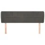 Kopfteil aus dunkelgrauem Samt, 147 x 23 x 78/88 cm von , Kopf- und Fußteile - Ref: Foro24-3117193, Preis: 67,38 €, Rabatt: %