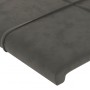 Kopfteil aus dunkelgrauem Samt, 147 x 23 x 78/88 cm von , Kopf- und Fußteile - Ref: Foro24-3117193, Preis: 65,10 €, Rabatt: %
