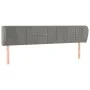 Cabecero de terciopelo gris claro 163x23x78/88 cm de , Cabeceros y pies de cama - Ref: Foro24-3117198, Precio: 89,33 €, Descu...