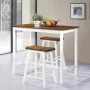 3-teiliges Bartisch- und Hocker-Set aus Massivholz von vidaXL, Möbelsets für Küchen und Esszimmer - Ref: Foro24-245547, Preis...