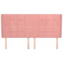 Cabecero con orejas de terciopelo rosa 163x23x118/128 cm de , Cabeceros y pies de cama - Ref: Foro24-3118015, Precio: 119,77 ...