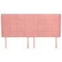 Cabecero con orejas de terciopelo rosa 163x23x118/128 cm de , Cabeceros y pies de cama - Ref: Foro24-3118015, Precio: 130,63 ...