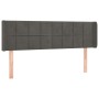 Cabecero de terciopelo gris oscuro 147x16x78/88 cm de , Cabeceros y pies de cama - Ref: Foro24-3118817, Precio: 61,78 €, Desc...