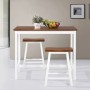 3-teiliges Bartisch- und Hocker-Set aus Massivholz von vidaXL, Möbelsets für Küchen und Esszimmer - Ref: Foro24-245547, Preis...