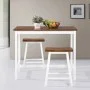 3-teiliges Bartisch- und Hocker-Set aus Massivholz von vidaXL, Möbelsets für Küchen und Esszimmer - Ref: Foro24-245547, Preis...