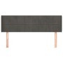 Cabecero de terciopelo gris oscuro 147x16x78/88 cm de , Cabeceros y pies de cama - Ref: Foro24-3118817, Precio: 61,78 €, Desc...