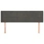 Kopfteil aus dunkelgrauem Samt, 147 x 16 x 78/88 cm von , Kopf- und Fußteile - Ref: Foro24-3118817, Preis: 63,34 €, Rabatt: %