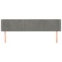 Hellgraues Samtkopfteil 163x16x78/88 cm von , Kopf- und Fußteile - Ref: Foro24-3118822, Preis: 76,79 €, Rabatt: %