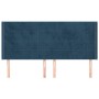 Kopfteil mit dunkelblauen Samtohren 163x16x118/128 cm von , Kopf- und Fußteile - Ref: Foro24-3119638, Preis: 115,78 €, Rabatt: %
