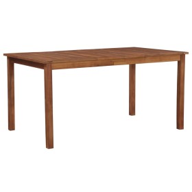 Mesa de jardín madera maciza de acacia 150x90x74 c