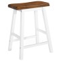 3-teiliges Bartisch- und Hocker-Set aus Massivholz von vidaXL, Möbelsets für Küchen und Esszimmer - Ref: Foro24-245547, Preis...