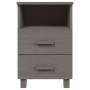 Nachttische 2 Stück HAMAR massives Kiefernholz hellgrau 40x35x62 cm von vidaXL, Nachttische - Ref: Foro24-340419, Preis: 120,...