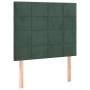 Kopfteil mit LED-Beleuchtung, dunkelgrüner Samt, 80 x 5 x 118/128 cm von , Kopf- und Fußteile - Ref: Foro24-3122457, Preis: 5...