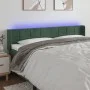 LED-Kopfteil aus dunkelgrünem Samt, 183 x 16 x 78/88 cm von , Kopf- und Fußteile - Ref: Foro24-3123299, Preis: 85,66 €, Rabat...