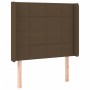 Headboard with LED in dark brown fabric 103x16x118/128 cm by , Headboards and footboards - Ref: Foro24-3124041, Price: 76,99 ...