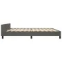 Dark gray velvet bed frame with headboard 200x200 cm by , Beds and slatted bases - Ref: Foro24-3125776, Price: 236,29 €, Disc...