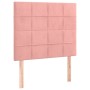 Cama box spring con colchón terciopelo rosa 80x200 cm de , Camas y somieres - Ref: Foro24-3129182, Precio: 330,38 €, Descuent...