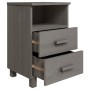Nachttische 2 Stück HAMAR massives Kiefernholz hellgrau 40x35x62 cm von vidaXL, Nachttische - Ref: Foro24-340419, Preis: 120,...