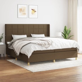 Boxspringbett mit dunkelbrauner Stoffmatratze 200x200 cm von , Betten und Lattenroste - Ref: Foro24-3132020, Preis: 659,16 €,...