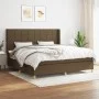 Boxspringbett mit dunkelbrauner Stoffmatratze 200x200 cm von , Betten und Lattenroste - Ref: Foro24-3132020, Preis: 659,27 €,...