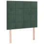 Box spring bed with dark green velvet mattress 90x190 cm by , Beds and slatted bases - Ref: Foro24-3132654, Price: 328,13 €, ...