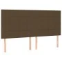 Box spring bed mattress LED lights dark brown fabric 200x200 cm by , Beds and slatted bases - Ref: Foro24-3135464, Price: 654...