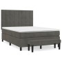 Boxspringbett mit dunkelgrauer Samtmatratze 140x190 cm von , Betten und Lattenroste - Ref: Foro24-3137840, Preis: 533,36 €, R...