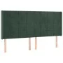 Box spring bed with mattress and LED dark green velvet 180x200cm by , Beds and slatted bases - Ref: Foro24-3139580, Price: 66...