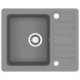 Küchenspüle aus Granit mit grauer Schüssel von vidaXL, Sinkt - Ref: Foro24-142953, Preis: 145,97 €, Rabatt: %