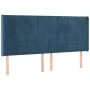 Box spring bed with mattress and LED velvet dark blue 160x200 cm by , Beds and slatted bases - Ref: Foro24-3139575, Price: 55...